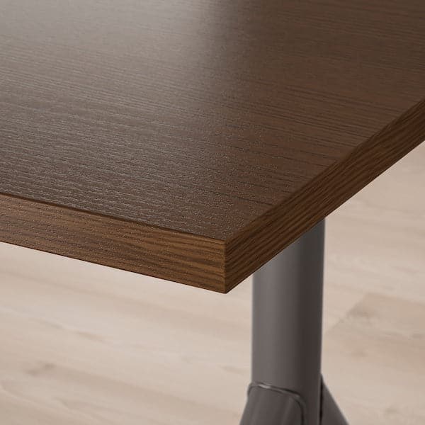 IDÅSEN Desk - brown/dark gray 120x70 cm - best price from Maltashopper.com 49281027