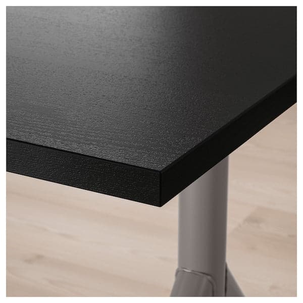 IDÅSEN Desk - black/dark gray 160x80 cm , 160x80 cm - best price from Maltashopper.com 59281036