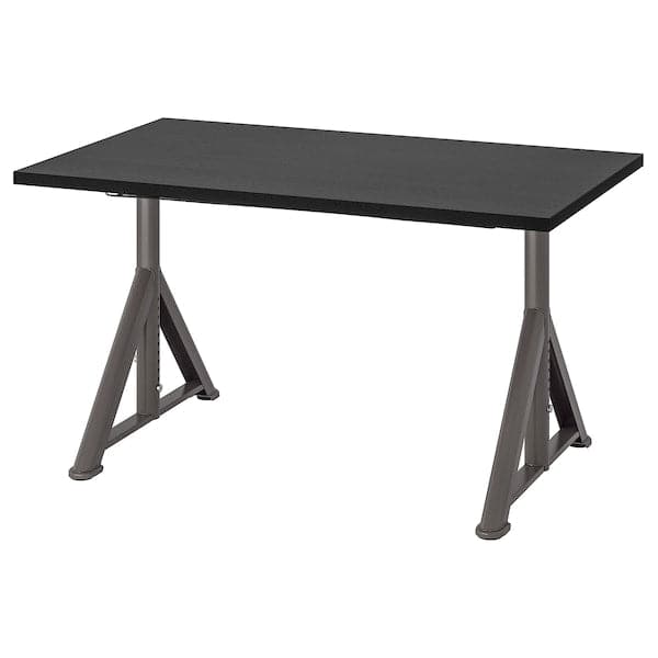Ikea IDÅSEN Desk - black/dark gray 120x70 cm , 120x70 cm