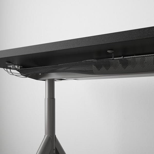 Ikea IDÅSEN Desk - black/dark gray 160x80 cm , 160x80 cm