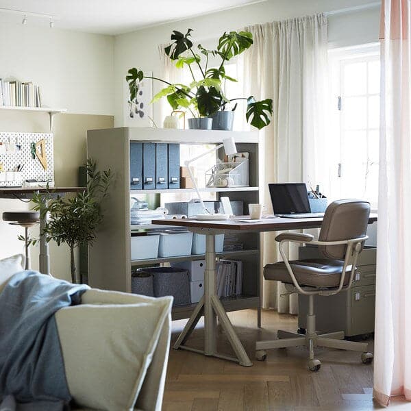 Ikea IDÅSEN Height adjustable desk - brown/beige 120x70 cm , 120x70 cm