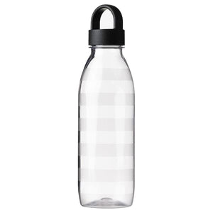 IKEA 365+ - Water bottle, striped/dark grey, 0.7 l - best price from Maltashopper.com 20512486
