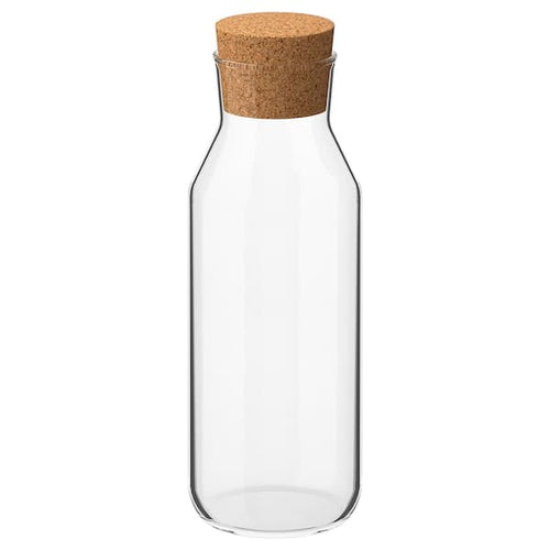 IKEA 365+ - Carafe with stopper, clear glass/cork, 0.5 l
