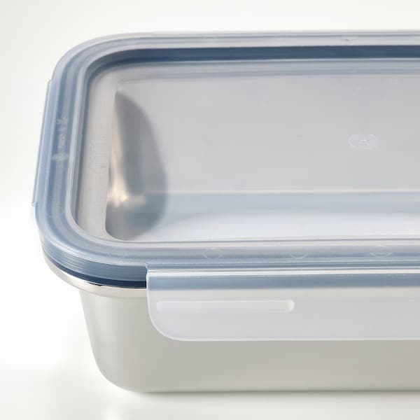 IKEA 365+ - Food container with lid, rectangular stainless steel/plastic, 1.0 l - best price from Maltashopper.com 09437506