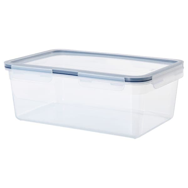 Ikea IKEA 365+ - Food container with lid, rectangular/plastic, 5.2 l