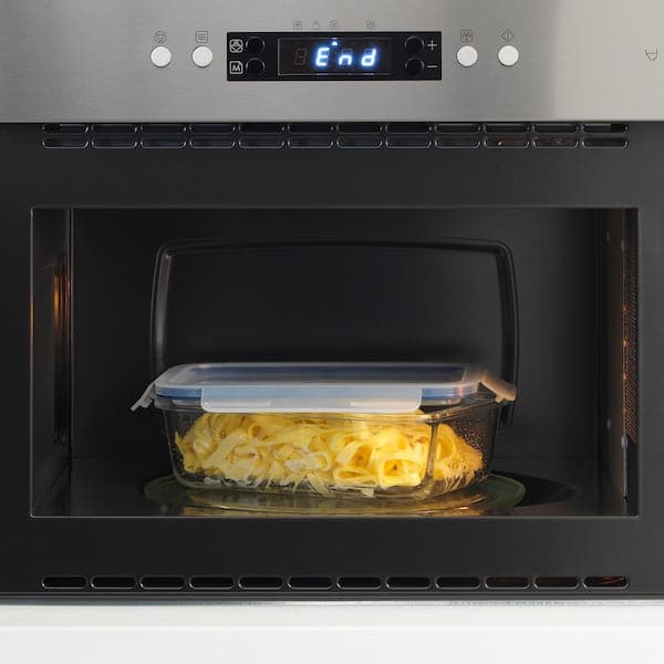 IKEA 365+ - Food container with lid, rectangular glass/plastic, 1.0 l - best price from Maltashopper.com 89269071