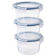 IKEA 365+ food container with lid, round/plastic, 14 cm, 3 pack
