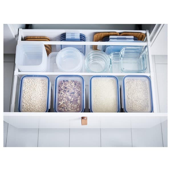 Ikea IKEA 365+ - Food container, square/plastic, 750 ml