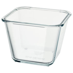 Ikea IKEA 365+ - Food container, square/glass, 1.2 l