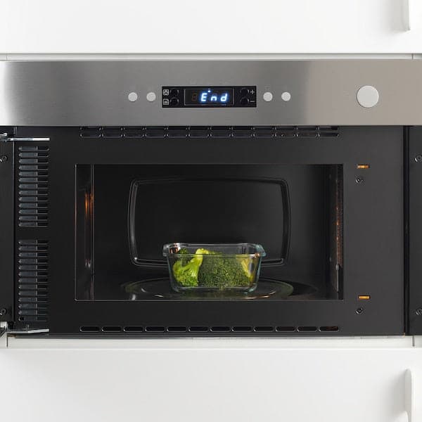 IKEA 365+ - Food container, square/glass, 600 ml - best price from Maltashopper.com 00359206