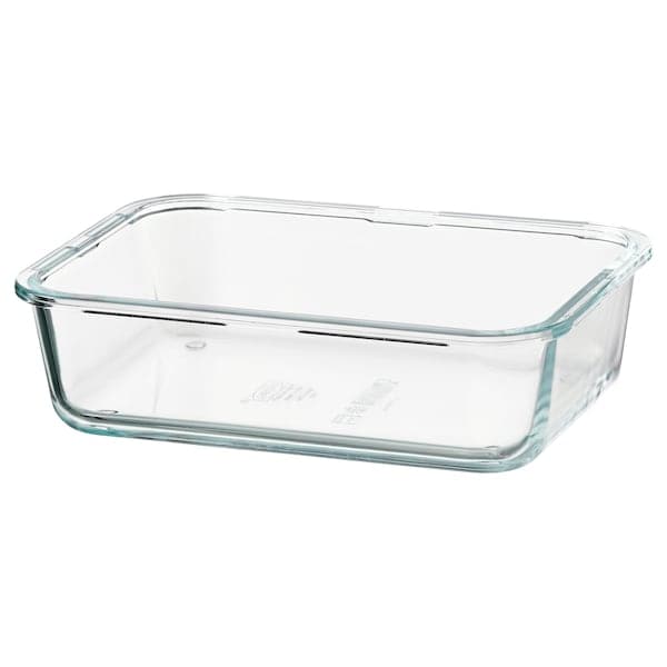 Ikea IKEA 365+ - Food container, rectangular/glass, 1.0 l