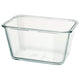 IKEA 365+ food container, rectangular/glass, 1.8 l