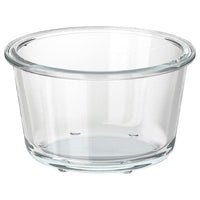 IKEA 365+ food container, round/glass, 600 ml