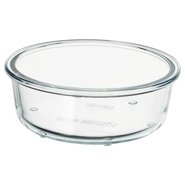 IKEA 365+ Food container with lid, glass, 400 ml - IKEA