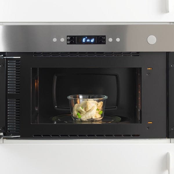 Ikea IKEA 365+ - Food container, round/glass, 600 ml