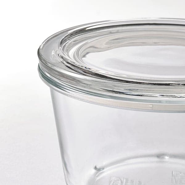 Ikea IKEA 365+ - Food container, round/glass, 600 ml