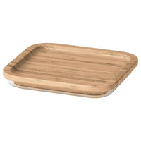 IKEA 365+ lid, square/bamboo, 15x15 cm