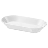 IKEA 365+ serving plate, white, 19x10 cm