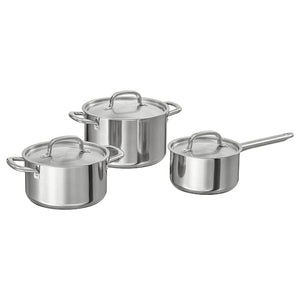 Ikea IKEA 365+ - Cookware set of 6, stainless steel