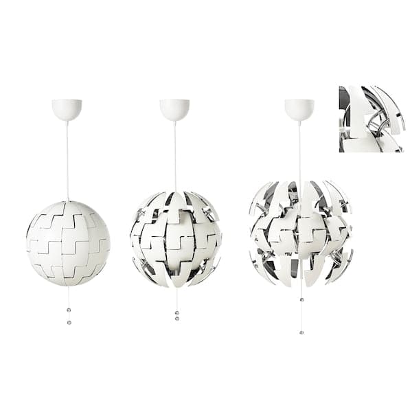 IKEA PS 2014 - Pendant lamp, white/silver-colour, 35 cm - best price from Maltashopper.com 90311494