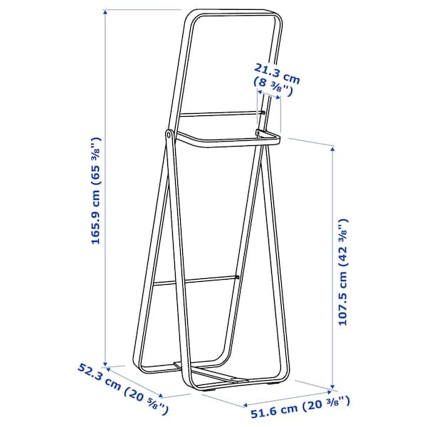 IKORNNES - Standing mirror, ash, 52x167 cm - Premium from Ikea - Just €154.99! Shop now at Maltashopper.com