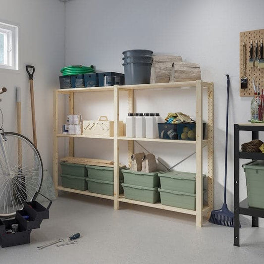 Ikea IVAR - 2 sections/shelves, pine, 174x30x124 cm