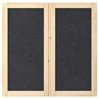 IVAR door, dark grey/felt, 42x83 cm, 2 pack
