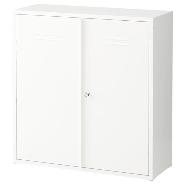 Ikea IVAR - Cabinet with doors, white, 80x83 cm