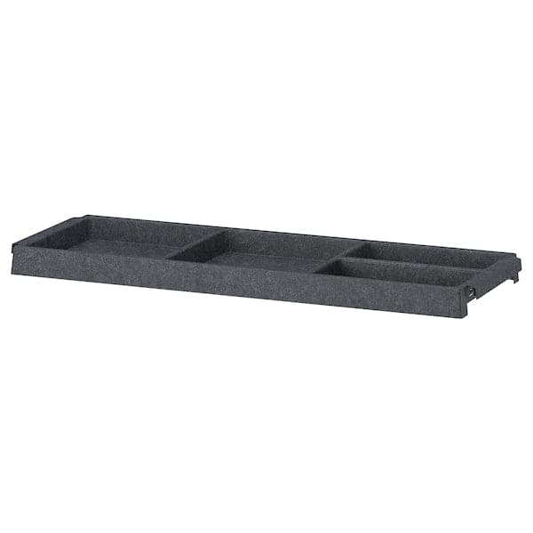 IVAR - IVAR Shelf, dark grey/felt, 83x30 cm