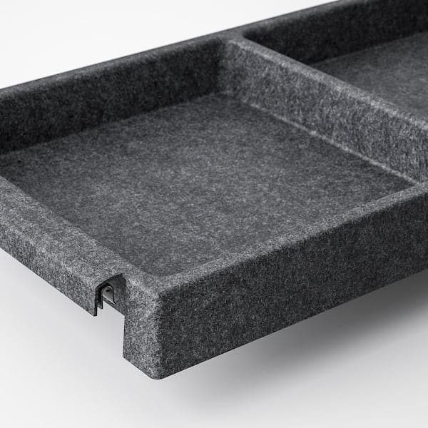 Ikea IVAR - Shelf, dark grey/felt, 83x30 cm