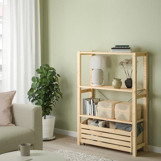 IVAR - Shelf with storage, pine, , - best price from Maltashopper.com 09404582
