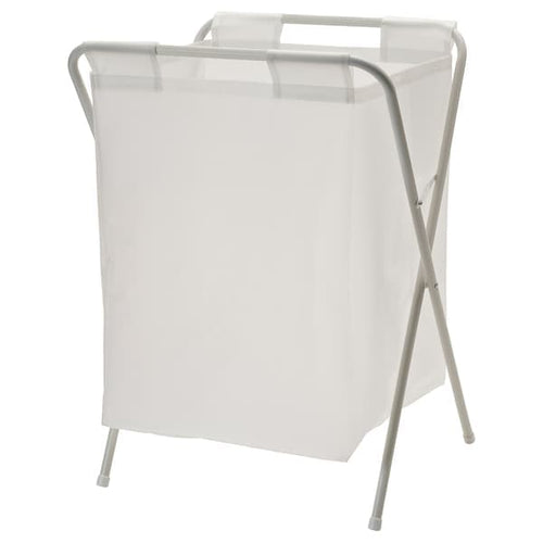 JÄLL - Laundry bag with stand, white, 50 l
