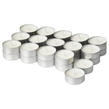 JÄMLIK scented tealight, Vanilla/light beige, 3.5 hr, 30 pack