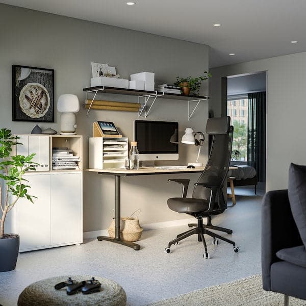 JÄRVFJÄLLET Office chair with armrests , - best price from Maltashopper.com 80510639