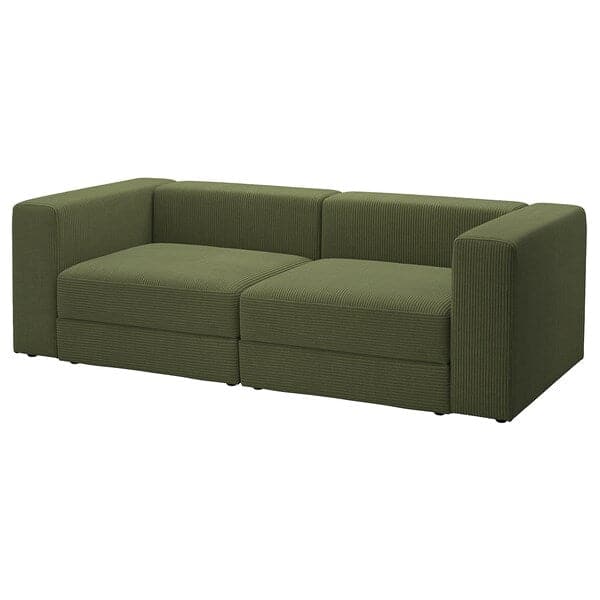 Ikea JÄTTEBO - 3-seater modular sofa, Samsala dark yellow-green ,