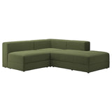 JÄTTEBO mod crnr sofa 2,5-seat w chaise lng, right/Samsala dark yellow-green, 190x71x65 cm