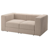 JÄTTEBO 2-seat modular sofa, Samsala grey-beige, 190x71x95 cm