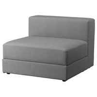 JÄTTEBO 1,5-seat module with storage, Tonerud grey, 95x71x95 cm