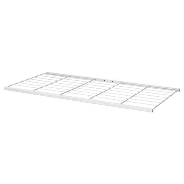 JOSTEIN shelf, wire/in/outdoor white, 77 cm