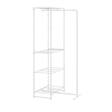 JOSTEIN shelving unit with drying rack, in/outdoor/wire white, 61x53/117x180 cm