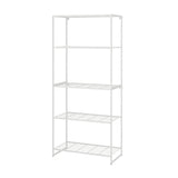 JOSTEIN shelving unit, in/outdoor/wire white, 81x40x180 cm