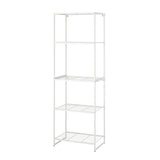 JOSTEIN shelving unit, in/outdoor/wire white, 61x40x180 cm