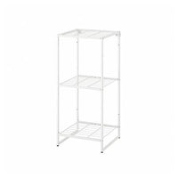 JOSTEIN shelving unit, in/outdoor/wire white, 41x40x90 cm