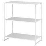 JOSTEIN shelving unit, in/outdoor/metal white, 81x40x90 cm