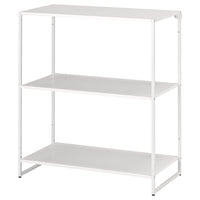 JOSTEIN shelving unit, in/outdoor/metal white, 81x40x90 cm