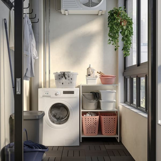 Ikea JOSTEIN - Shelving unit, in / outdoor / white metal,61x40x90 cm , 61x40x90 cm