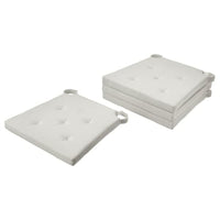 JUSTINA chair pad, natural, 42/35x40x4 cm, 4 pack