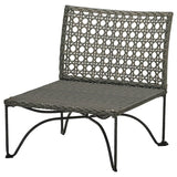 JUTHOLMEN one-seat section, outdoor, dark grey-brown, 64x71x74 cm