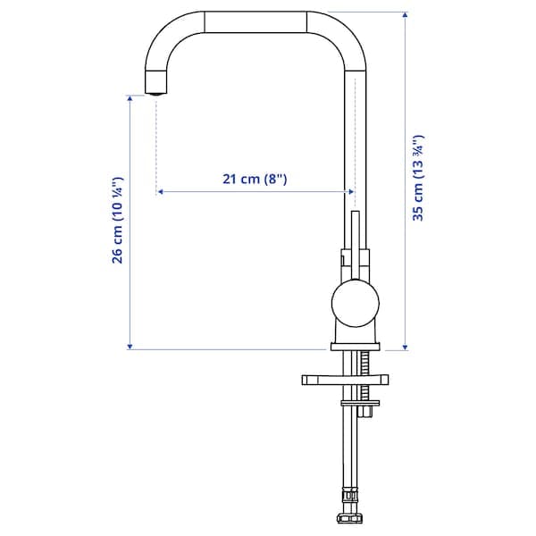 JUTTERN - Kitchen mixer, foldable, chromed , - best price from Maltashopper.com 50428071