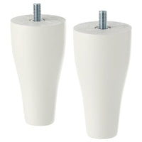 KABBARP leg, white, 10 cm, 2 pack